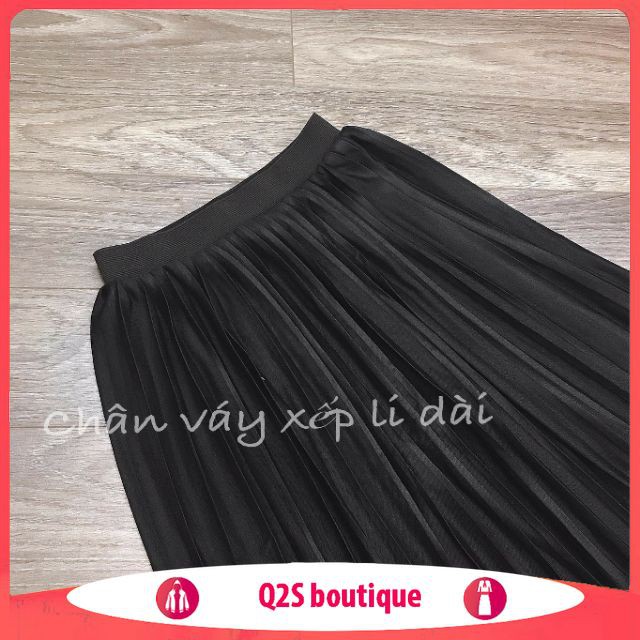 FREESHIP ĐƠN 99K_Chân Váy Xếp Ly Dáng Dài Cạp Cao | BigBuy360 - bigbuy360.vn