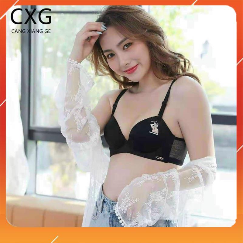 Áo lót nữ su đúc CXG không gọng, nâng ngực hình cô gái, chip A7185