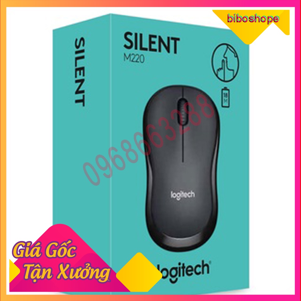 🔥Free ship🔥 Chuột Không Dây Logitech M220 Silent Tiếng Động Siêu Nhỏ Bảo hành 12 tháng 🔥Free ship🔥