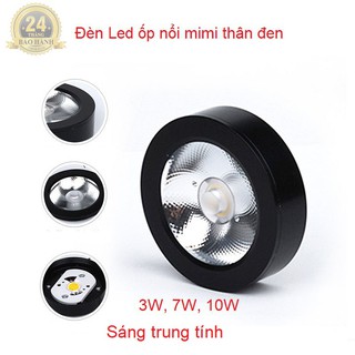 Đèn ốp mini vỏ đen trang trí tủ rượu, quầy bar, tủ trang trí