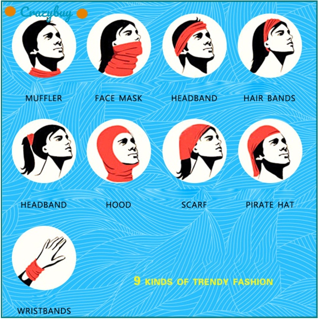 Cr Khăn Trùm Đầu Chống Nắng In Họa Tiết 3D Kỹ Thuật Số