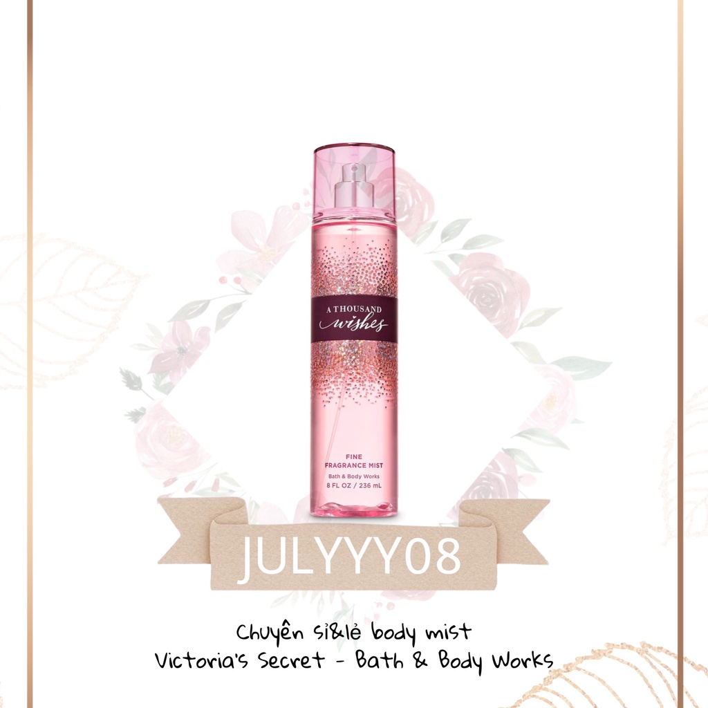 Xịt Thơm Toàn Thân 𝘼 𝙏𝙝𝙤𝙪𝙨𝙖𝙣𝙙 𝙒𝙞𝙨𝙝𝙚𝙨 Mist 30ml/50ml/100ml +jɥȽÿ08+