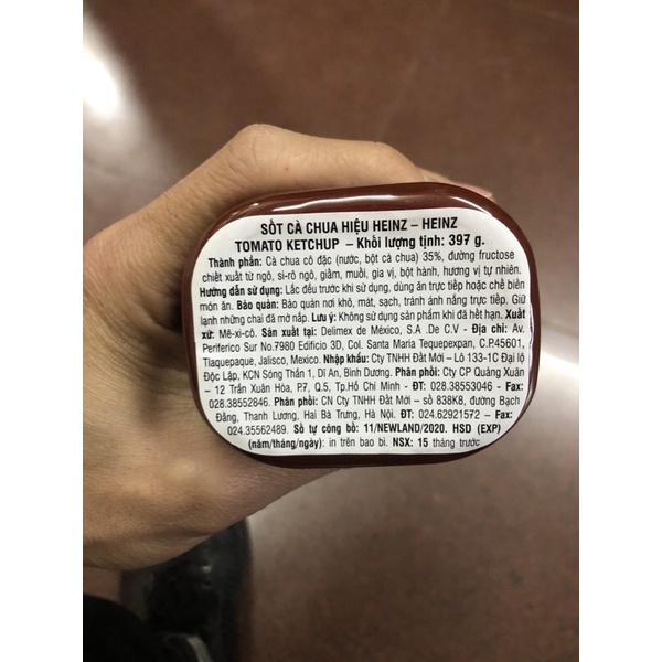 Tương Cà chua Heinz 567g nhập khẩu Mỹ