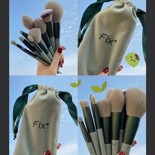 Bộ cọ trang điểm 13 cây màu xanh nhạt và màu hồng