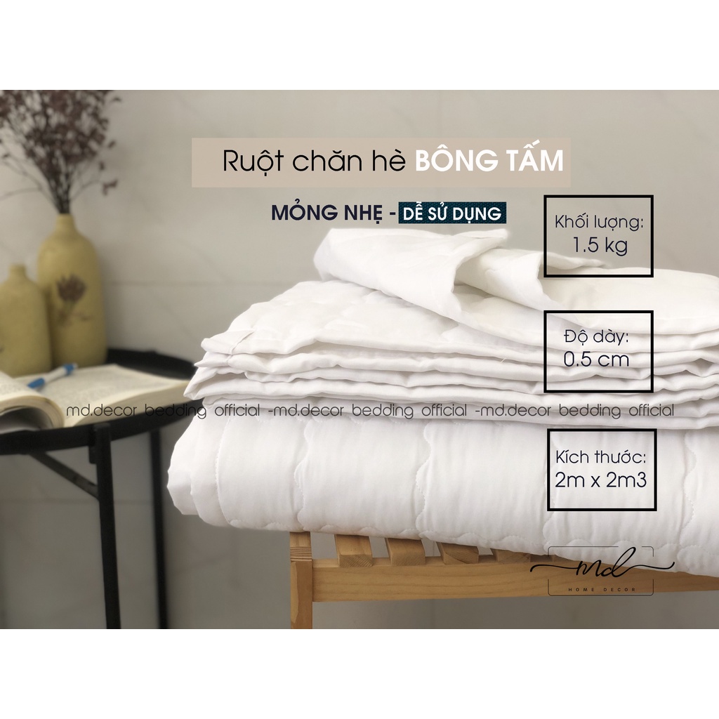 Ruột chăn hè MD.Decor Bedding CH35 loại mỏng mát cao cấp, không gây nóng nực khó chịu kích thước 2mx2m3