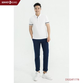 Áo Thun Viền Ngang Cộc Tay D5324T1778 GENVIET