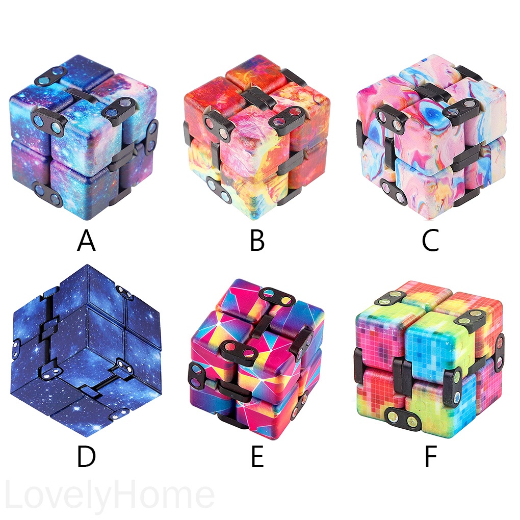 Đồ Chơi Khối Lập Phương Vô Cực Bằng Nhựa Giúp Giảm Căng Thẳng
