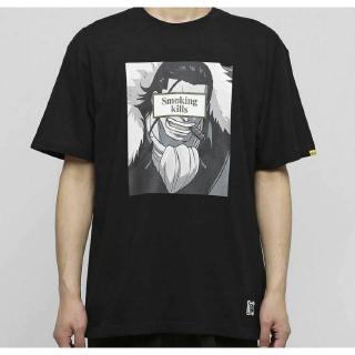 Fr2 Áo Thun Màu Đen Họa Tiết Cá Sấu ONE PIECE Hút Thuốc Lá size L Gửi Ngẫu Nhiên