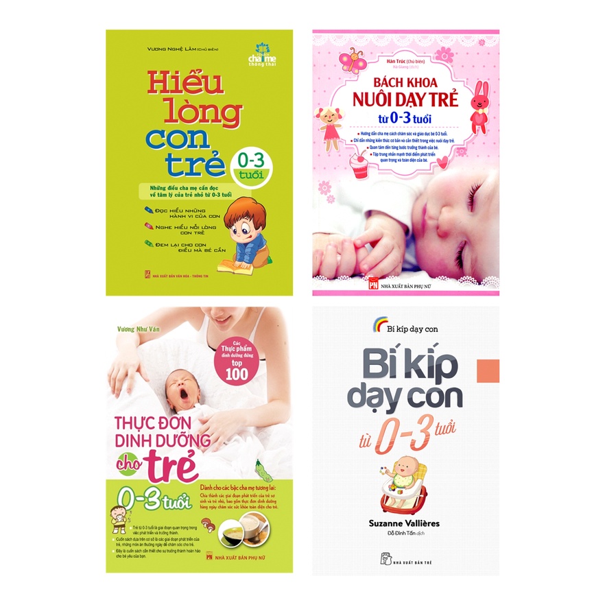 Combo Sách Nuôi Dạy Trẻ 0-3 Tuổi Hiệu Quả Nhất