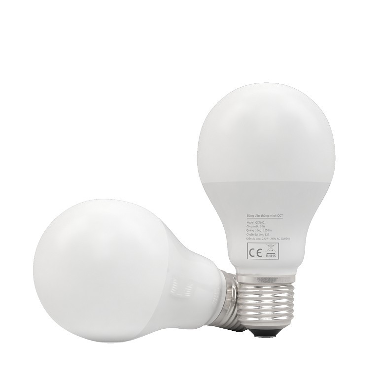 Bóng đèn thông minh QCT 10W điều khiển qua App QCT Smart - Hàng chính hãng