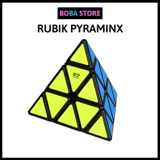 Rubik Biến Thể Pyraminx Qiyi QiMing Boba Store Rubik Tam Giác Bản cao cấp