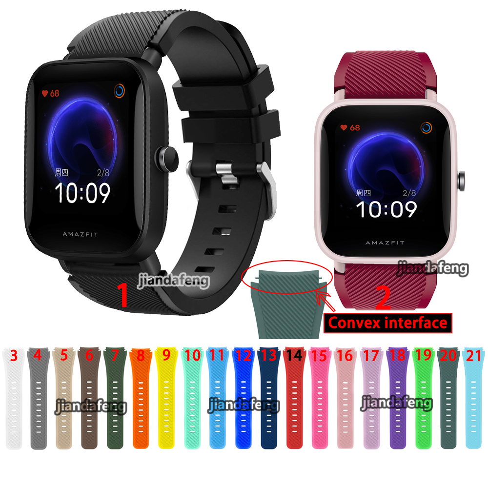 Dây Đeo Silicon Chống Nước Cho Đồng Hồ Thông Minh Huami Amazfit Bip U POP