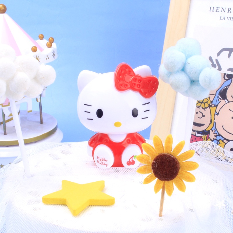 Đồ trang trí bánh kem  mèo hello kitty dễ thương