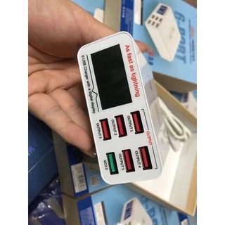 Cổng sạc 6usb thông minh SS 304Q