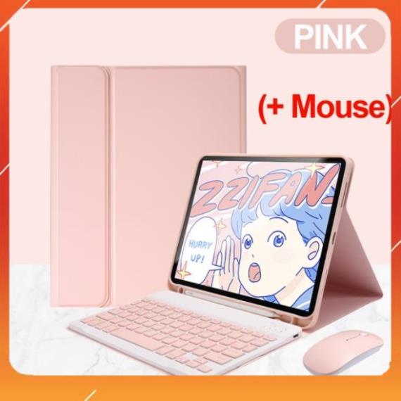 Bao da bàn phím ipad có ngăn đựng bút Silicon ốp ipad Air 4/Pro 11/10.5/9.7/Gen 5/6/7/8/9/10/Air 1/2/3/4/5