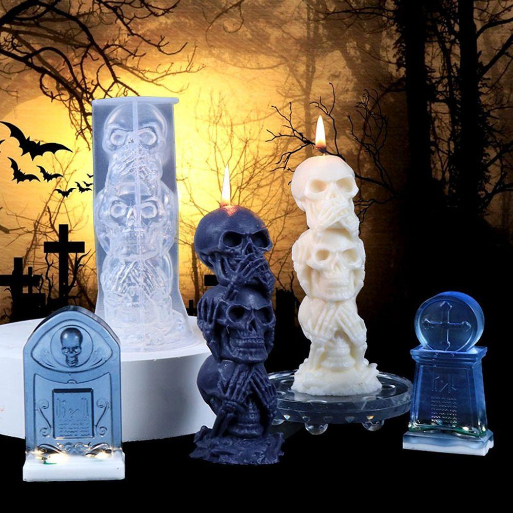 Lloyd 1 Miếng Dán Trang Trí Halloween Bằng Silicone Chất Lượng Cao Hình Tay Bí Ngô Đầu Lâu Thủ Công Sáng Tạo