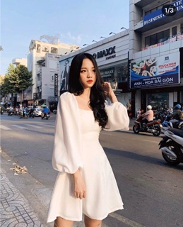 ĐẦM TRẮNG TAY PHỒNG (KÈM HÌNH THẬT)