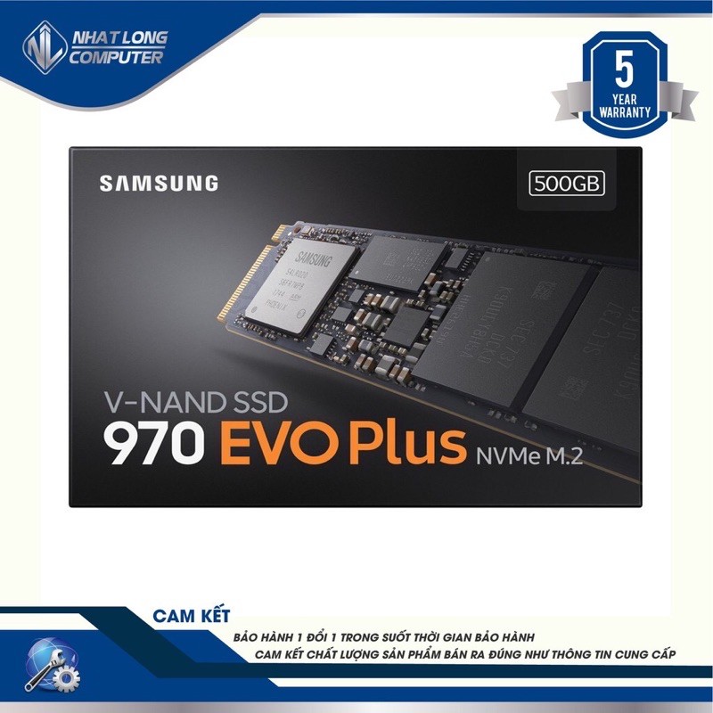 Ổ cứng SSD Samsung 970 EVO Plus PCIe NVMe M.2 2280 500GB