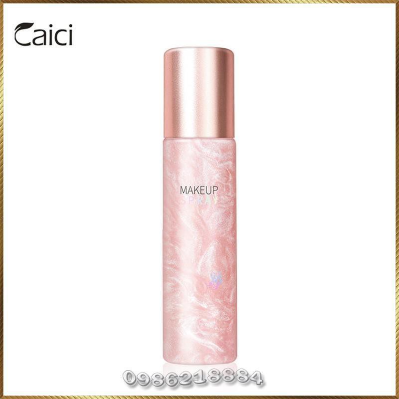 Xịt nhũ trang điểm Caici Makeup Spray Hydrate Skin giữ lớp trang điểm cố định lâu trôi CMS4