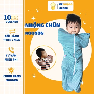 Nhộng chũn cho bé sơ sinh, Nhộng Noonon Có Khoá Mở Tay -NCD03 Tặng rơ lưỡi (CHỌN Ở MUA KÈM)