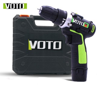 Máy khoan pin 12v voto 2 tốc độ 2 pin
