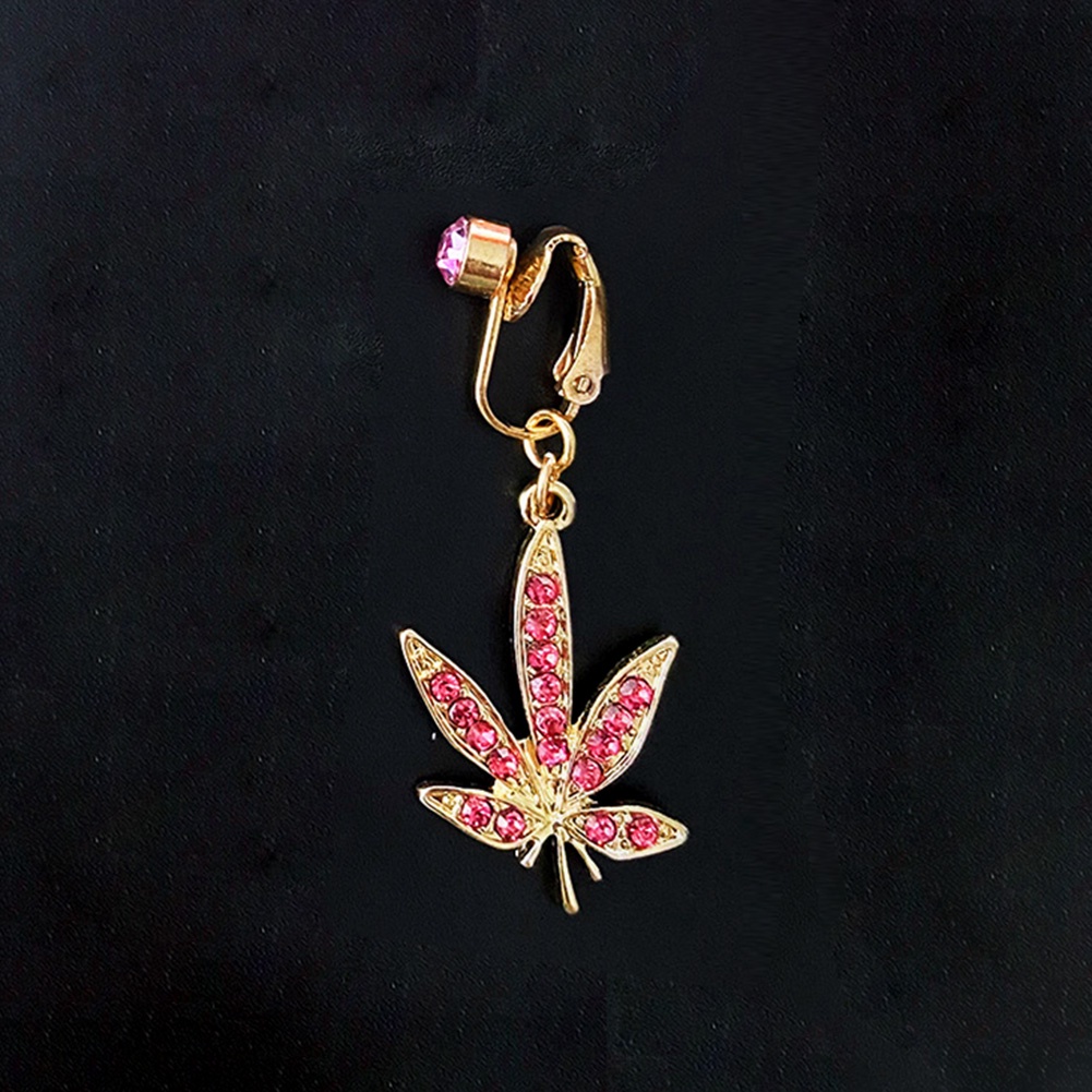 Khuyên Xỏ Rốn Hình Bướm Màu Hồng Gợi Cảm Thời Trang