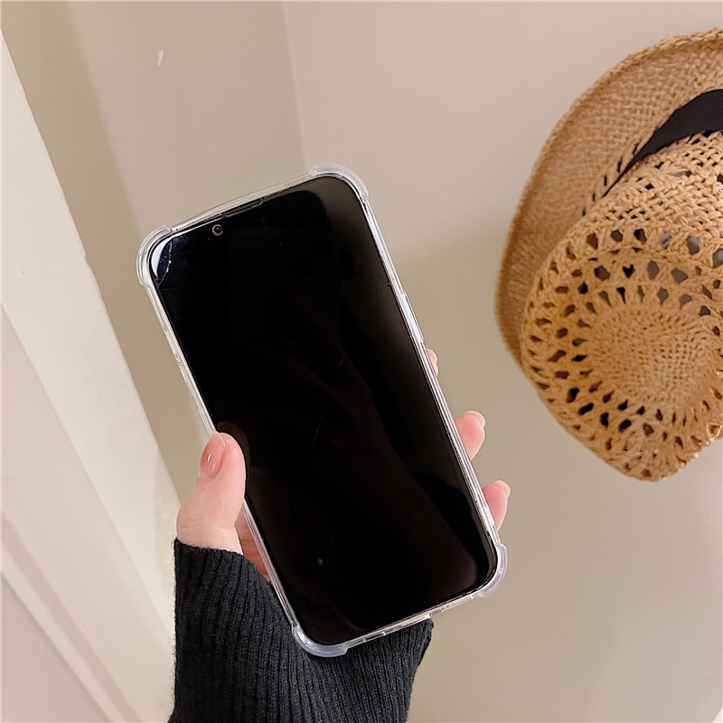 Ốp Điện Thoại Tráng Gương Họa Tiết Kẻ Ô Hình Gấu Cho Apple Iphone 13 Pro Max x/6/7/8