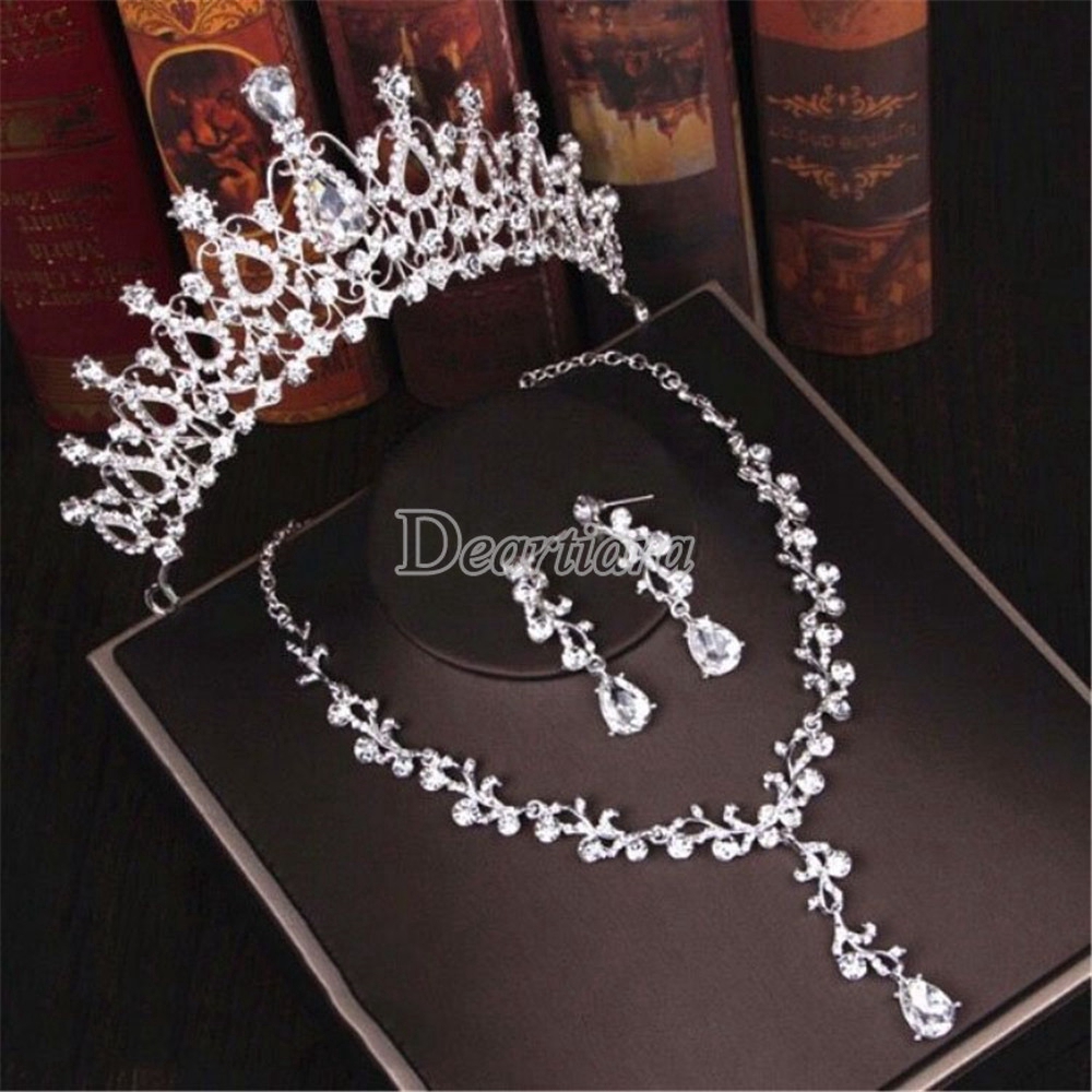 Bridal Crown Set Wedding Jewelry