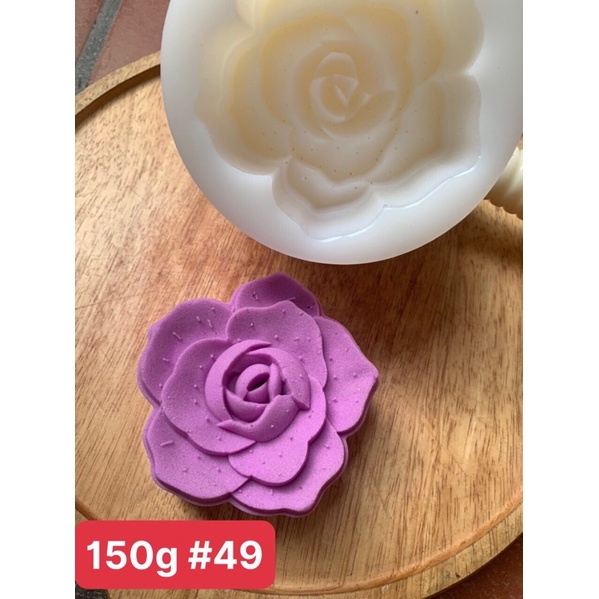 khuôn cốc teflon hoa hồng 150gr đóng bánh trung thu