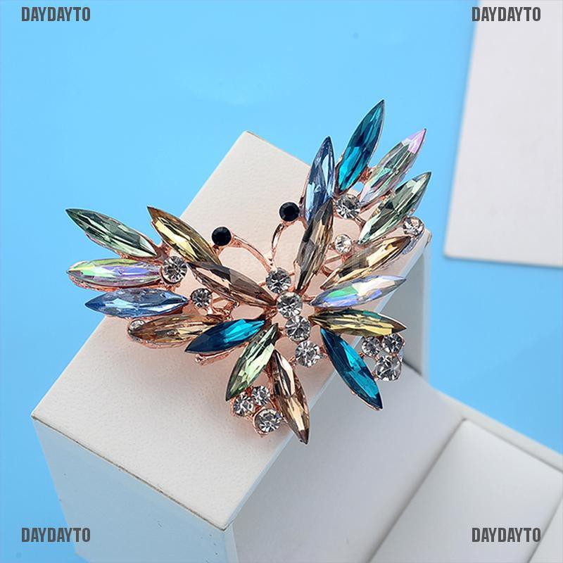 Ghim Cài Áo Hình Bướm Đính Đá Nhiều Màu Thời Trang Cho Nữ