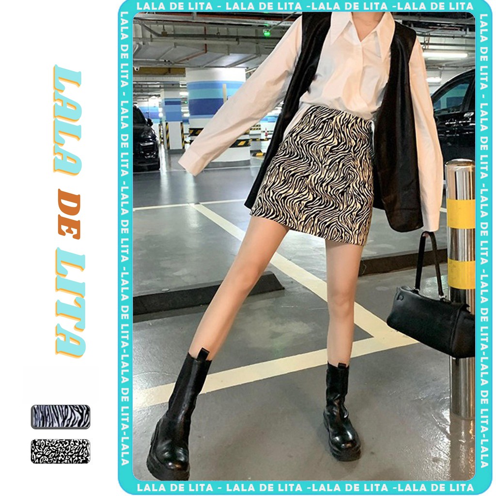 [Mã FAGREEN55 giảm tới 30K đơn 99K] Chân váy chữ A ngắn sọc vằn phong cách trẻ trung - Lala lita | BigBuy360 - bigbuy360.vn