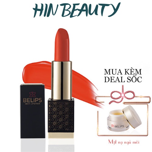 Son Môi Chính Hãng Belips Sexy Lipstick - Son Tươi Organic Dùng Được Cho Cả Mẹ Bầu - HIN BEAUTY