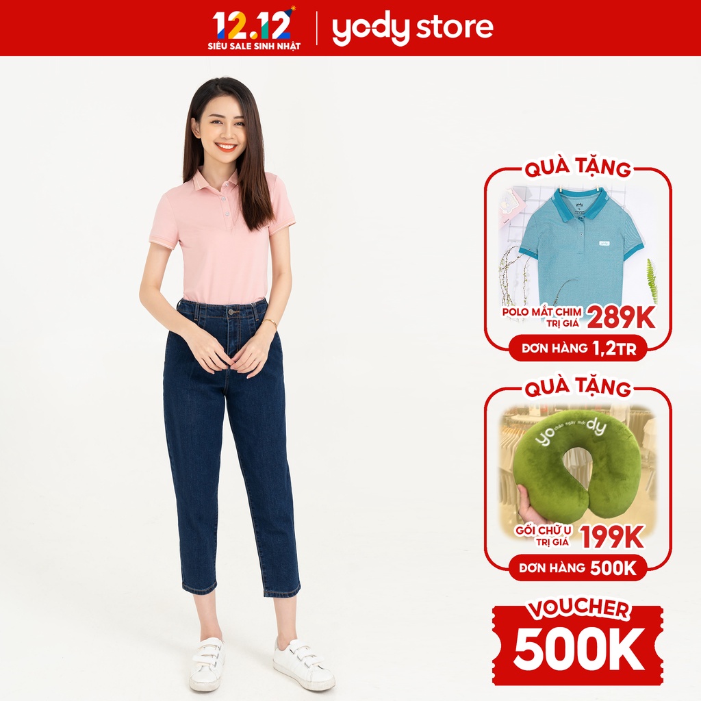 Quần jean nữ baggy Yody cao cấp trẻ trung năng động - QJN3076