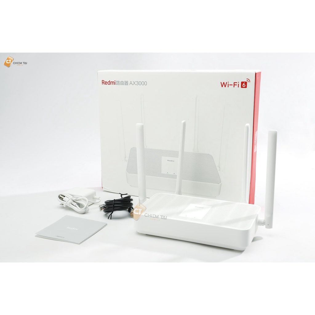 [Mã 254ELSALE giảm 7% đơn 300K] Router Wifi 6 Redmi AX3000