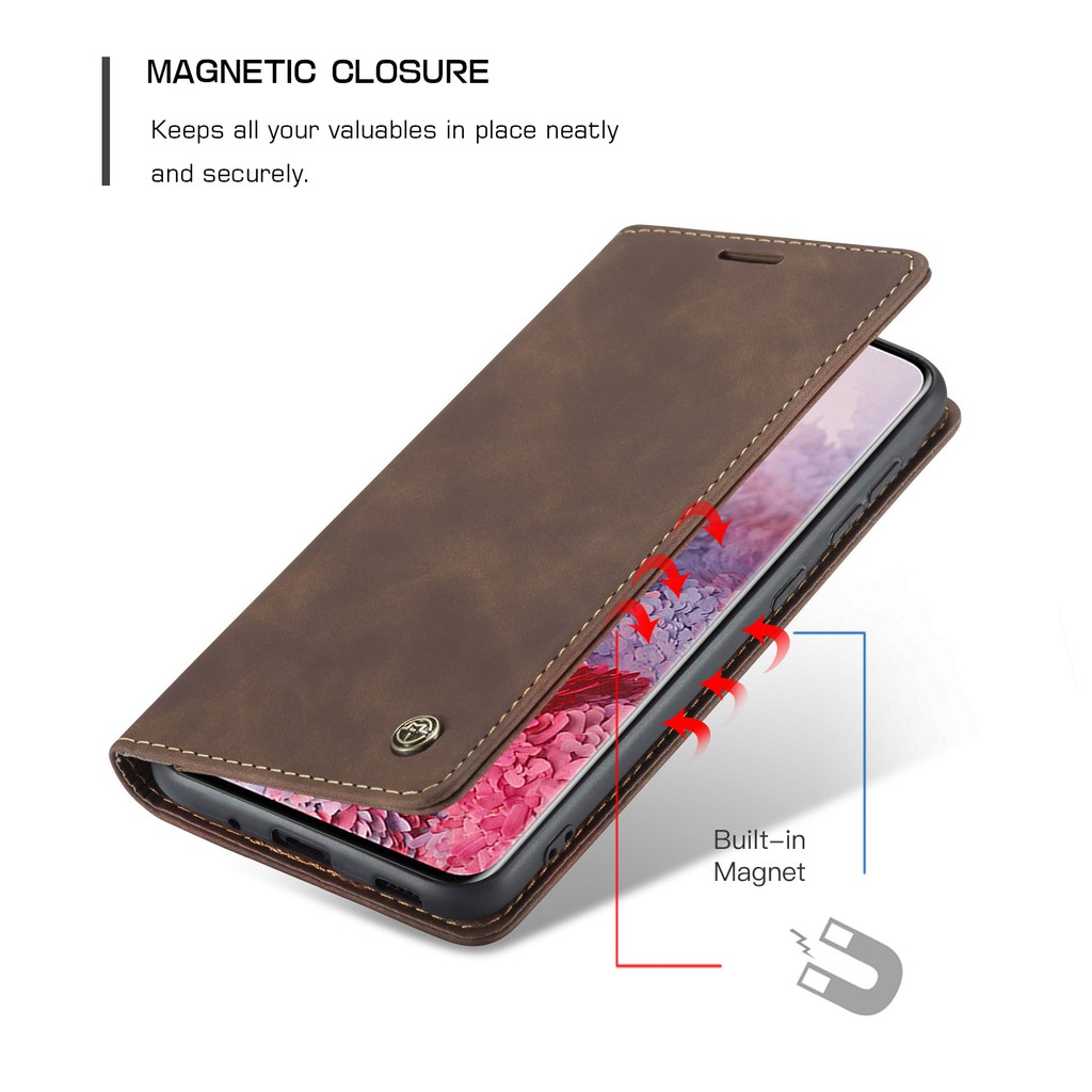 Bao Da Nắp Gập Phong Cách Retro Có Ngăn Đựng Thẻ Cho Samsung Galaxy A90 A80 A70S A70 A30S A50 A50S | BigBuy360 - bigbuy360.vn