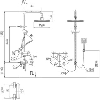 Sen Cây Nóng Lạnh BFV-50S