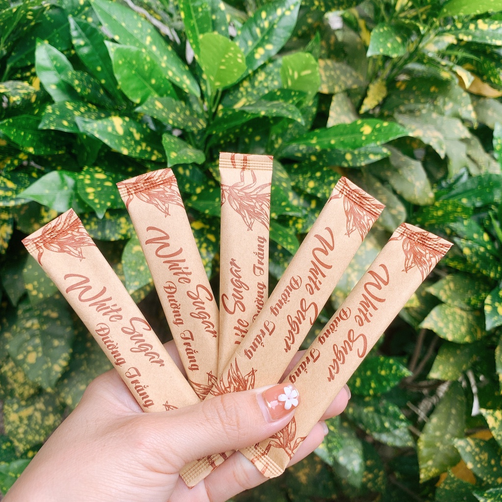 Đường gói nhỏ, đường que dùng quán cà phê tiện lợi nhỏ gọn -  gói 5gr