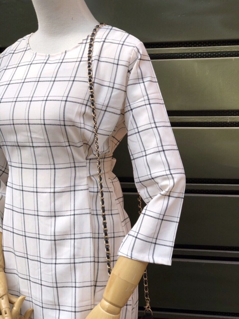 Đầm caro vintage | BigBuy360 - bigbuy360.vn