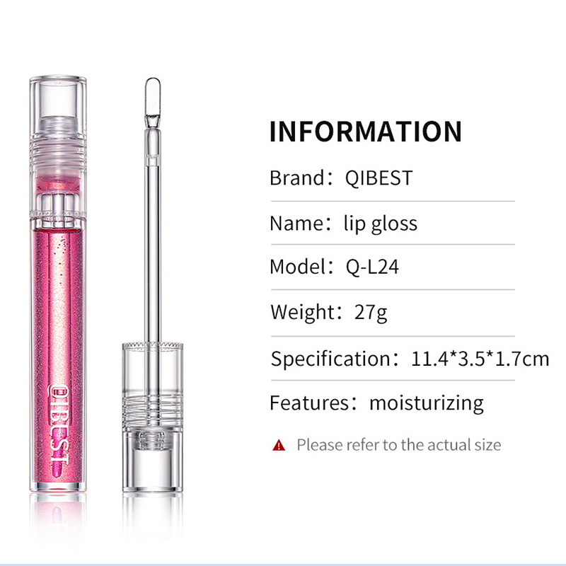 (Hàng Mới Về) Son Bóng Trong Suốt Qibest Giữ Ẩm Môi Không Dễ Phai