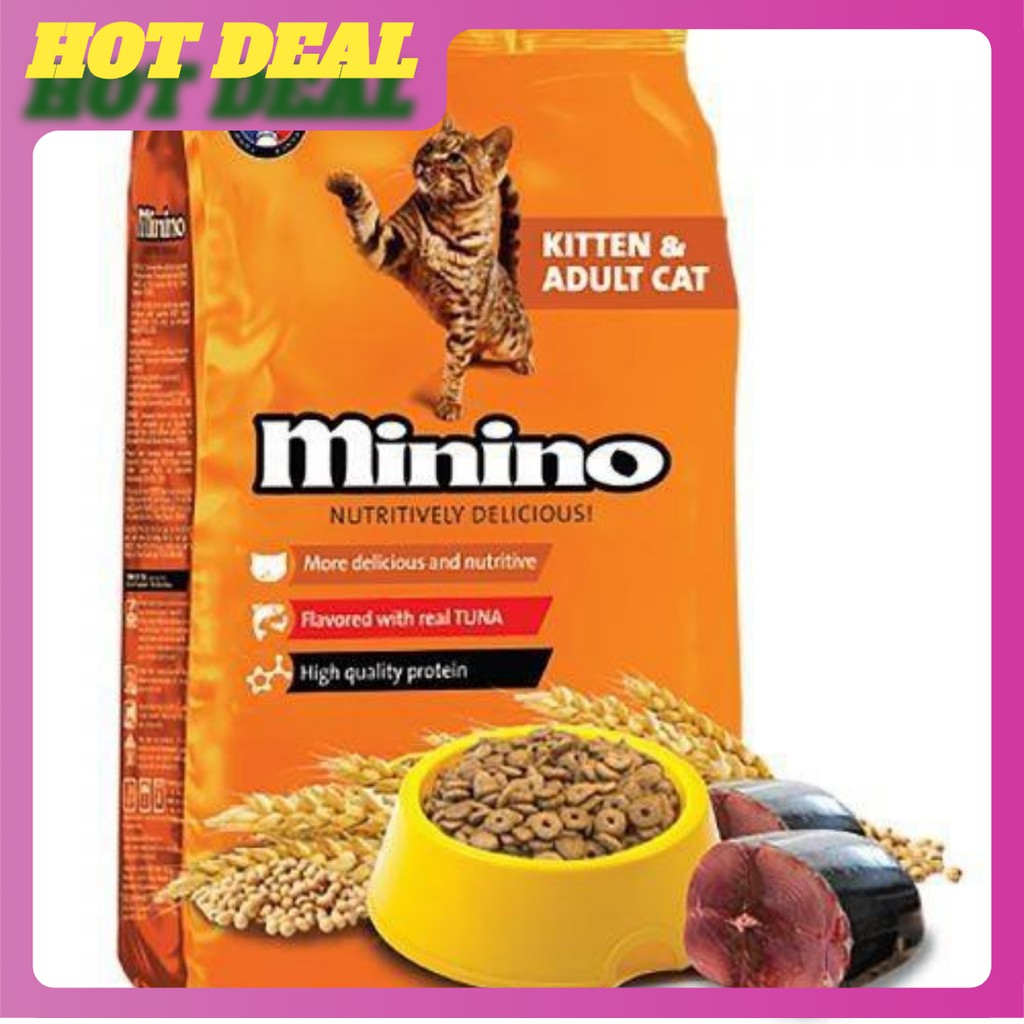 Thức Ăn Cho Mèo Mọi Lứa Tuổi Minino Vị Cá Ngừ - Túi 1,3kg.