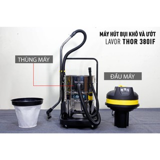 Máy hút bụi khô và ướt Lavor THOR380IF