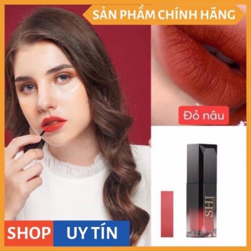 Son SHI - Son Môi Không Chì, Son Kem Lâu Trôi Bền Màu An Toàn Chính Hãng 100%