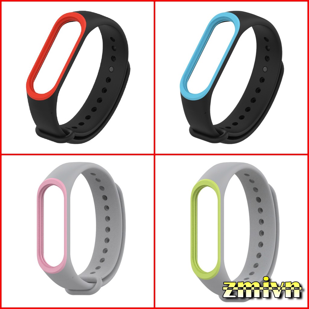 Xiaomi Miband 5 _ Dây đeo MIJOBS thay thế dành cho Xiaomi Miband 5 (viền màu)