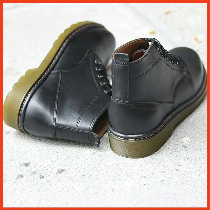 Giày Bốt Nam Đẹp Cổ Thấp Da Bò Cao Cấp, Boots Da Nam Mùa Đông Phong Cách Hàn ( Da Sáp) | BigBuy360 - bigbuy360.vn