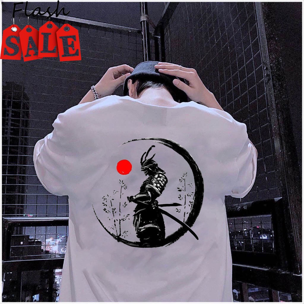 Áo thun unisex nam nữ,🚚 FREESHIP 🚚 chất liệu cotton thoáng mát, với logo " samurai  ", sản phẩm mới