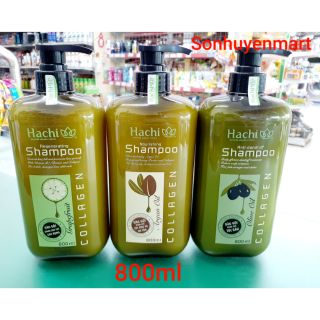 (CHAI LỚN) DẦU GỘI - XẢ HACHI 800ml ĐỦ LOẠI