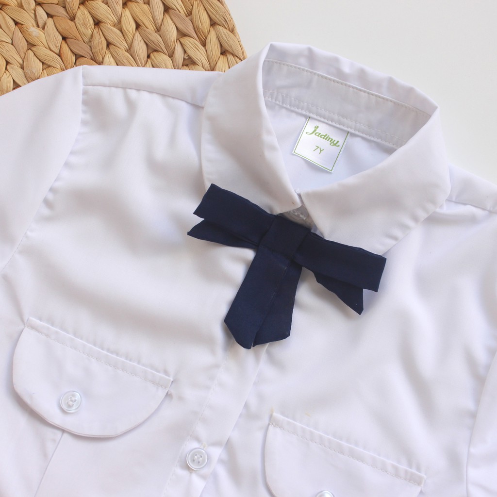 Áo sơ mi học sinh nữ có nắp túi Jadiny,áo sơ mi đi học cấp 2,cấp 3, phong cách mới lạ, phom dáng đẹp,vải chất lượng