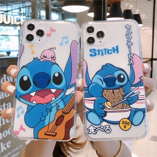 Compatible for iPhone 15 14 Pro Max 13 12 mini 6S 6 7 8 Plus 11 Pro X XR XS Max se 2020 Ốp Lưng Tpu Trong Suốt In Hình Nhân Vật Stitch Cho