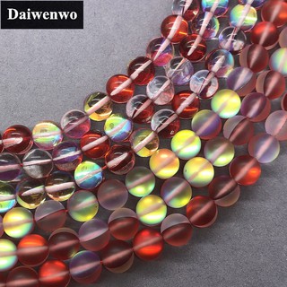 Hạt pha lê thạch anh labradourite màu đỏ rượu vang 6-12mm