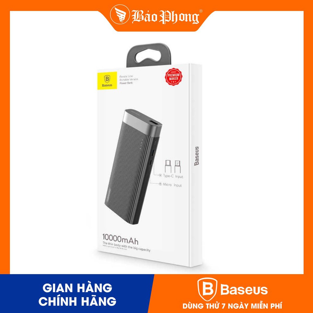 Pin dự phòng Baseus Parallel line portable 10000mAh